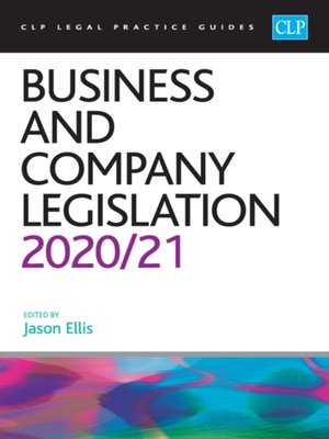 cover image of Business and Company Legislation 2020/2021